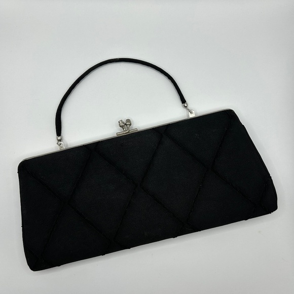 Vintage Black Evening Clutch - Picture 2 of 9